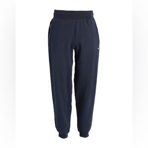 PUMA Mens MMQ MACHT'S MIT QUALITÄT Sweatpants Zip Pockets Navy Blue Sz S